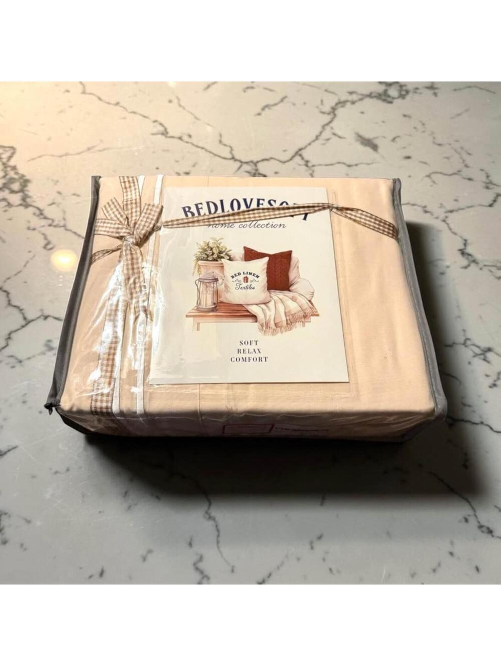 Full Size Apricot Microfiber Sheet Set - Brand New in Package